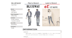 Desktop Screenshot of blueway.jp